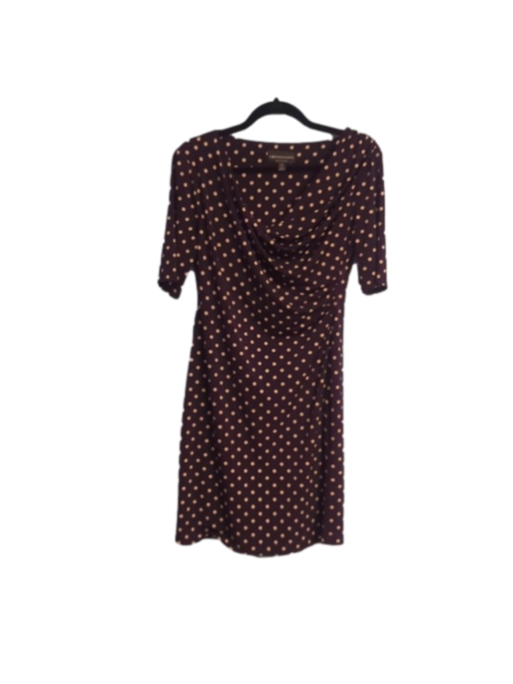 Connected Petite Dress Purple Polka Dot Size 8 Petite